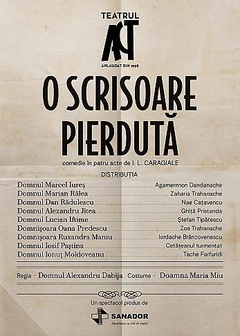 O SCRISOARE PIERDUTĂ