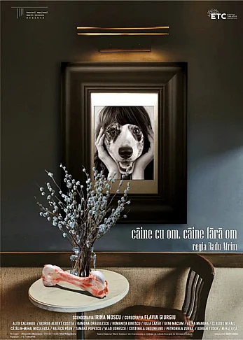 caine cu om. caine fara om